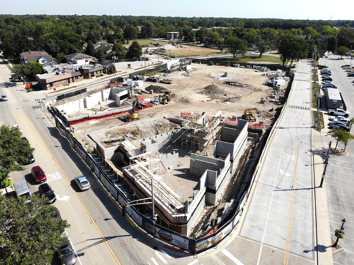 Harmony Square construction on August 13, 2024